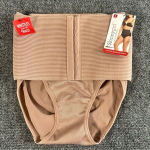 Skinnygirl Briefs by Bethenny Frankel Seamless Shaping Waist Cincher Nude NWT S